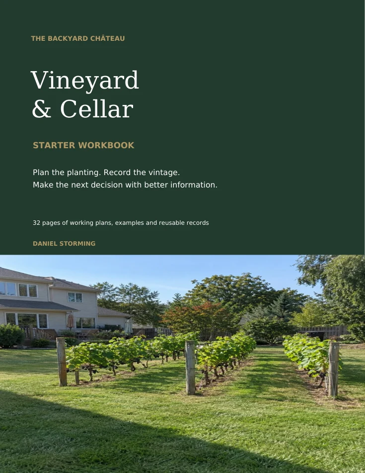 Vineyard and Cellar Starter Workbook, 32 pages
